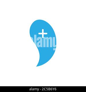 plus medical water motion logo vector Stock Vector