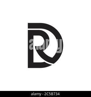 letter rd simple geometric line logo vector Stock Vector Image & Art ...