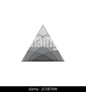 triangle gradient shine logo vector Stock Vector
