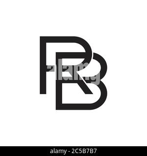 letters rb linked logo vector Stock Vector