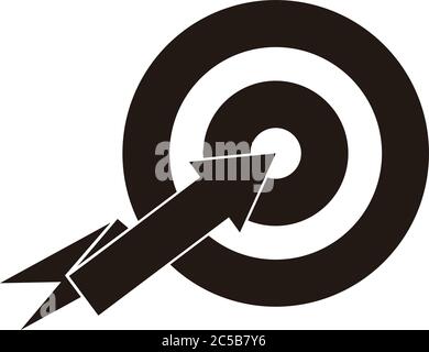 circle target motion arrows symbol logo vector Stock Vector