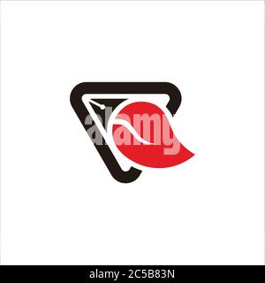 pen writer fly rocket education symbol logo vector Stock Vector
