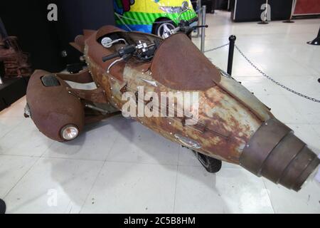 Steampunk hot rod at exhibit San Diego Automotive Museum Stock Photo