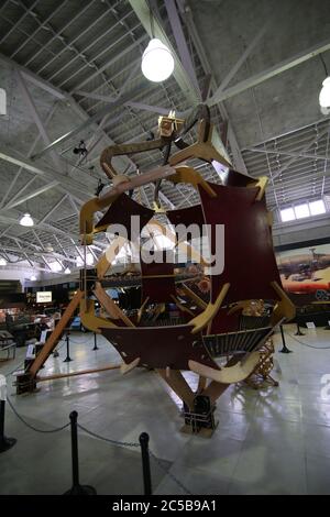 Steampunk fantasy vehicle at the Steampunk Motorcycles exhibit San Diego Automotive Museum Stock Photo