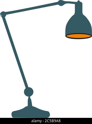 Work lamp, Vector desk lamp Stock Vector