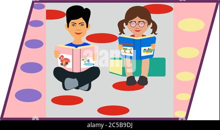 Stay at home. Protect yourself. Quarantine During Coronavirus Outbreak. Activity at home.Vector Illustration Stock Vector