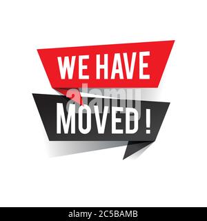 Modern design we have moved text on speech bubbles concept. Vector illustration Stock Vector