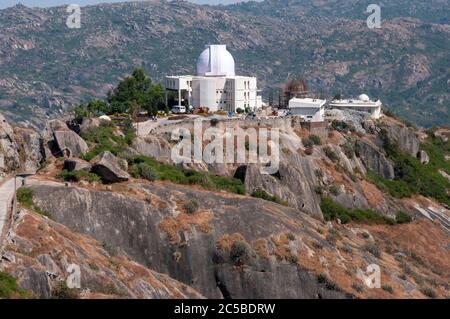 The Mount Abu InfraRed Observatory is located near the town Mount Abu in the state of Rajasthan Stock Photo