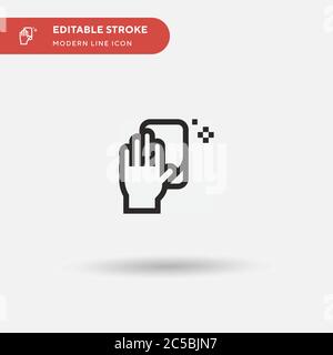 Cleaning Simple vector icon. Illustration symbol design template for web mobile UI element. Perfect color modern pictogram on editable stroke. Cleaning icons for your business project Stock Vector