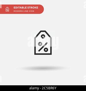 Label Simple vector icon. Illustration symbol design template for web mobile UI element. Perfect color modern pictogram on editable stroke. Label icons for your business project Stock Vector