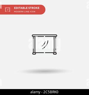 Room Divider Simple vector icon. Illustration symbol design template for web mobile UI element. Perfect color modern pictogram on editable stroke. Room Divider icons for your business project Stock Vector