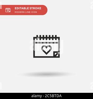 Wedding Simple vector icon. Illustration symbol design template for web mobile UI element. Perfect color modern pictogram on editable stroke. Wedding icons for your business project Stock Vector