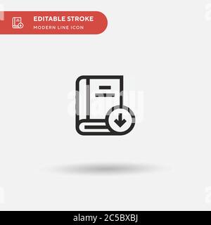 Download Simple vector icon. Illustration symbol design template for web mobile UI element. Perfect color modern pictogram on editable stroke. Download icons for your business project Stock Vector