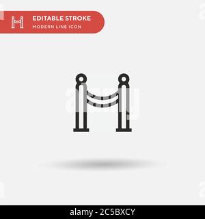Velvet Simple vector icon. Illustration symbol design template for web mobile UI element. Perfect color modern pictogram on editable stroke. Velvet icons for your business project Stock Vector