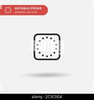 European Union Simple vector icon. Illustration symbol design template for web mobile UI element. Perfect color modern pictogram on editable stroke. European Union icons for your business project Stock Vector