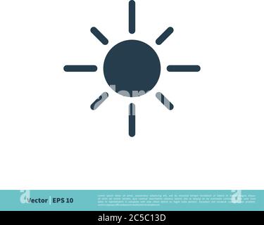 Sun Icon Vector Logo Template Illustration Design. Vector EPS 10. Stock Vector