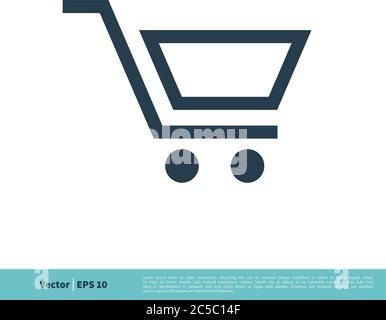 Cart Trolley Icon Vector Logo Template Illustration Design. Vector EPS 10. Stock Vector