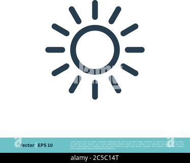 Sun Icon Vector Logo Template Illustration Design. Vector EPS 10. Stock Vector