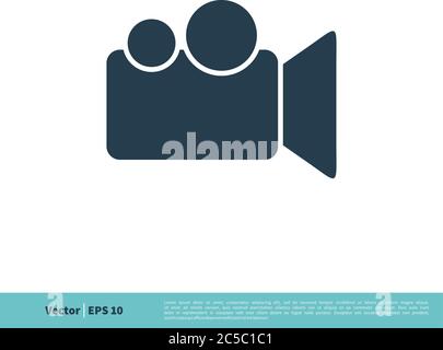 Video Camera Icon Vector Logo Template Illustration Design. Vector EPS 10. Stock Vector
