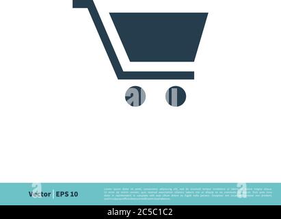 Cart Trolley Icon Vector Logo Template Illustration Design. Vector EPS 10. Stock Vector