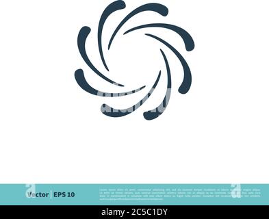 Ornamental Flower Icon Vector Logo Template Illustration Design. Vector EPS 10. Stock Vector