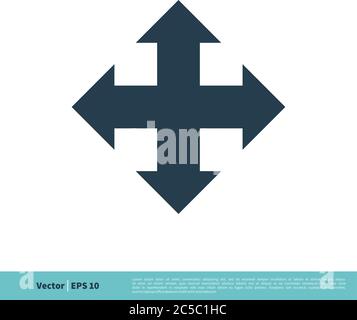 Navigation Arrow Icon Vector Logo Template Illustration Design. Vector EPS 10. Stock Vector