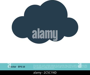 Cloud Icon Vector Logo Template Illustration Design. Vector EPS 10. Stock Vector