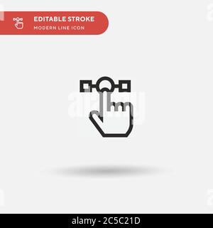 Sitemap Simple vector icon. Illustration symbol design template for web mobile UI element. Perfect color modern pictogram on editable stroke. Sitemap icons for your business project Stock Vector