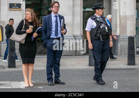 WESTMINSTER LONDON, UK. 1st July, 2020. Alex Burghart (centre) Parliamentary Private Secretary to Prime Minister Boris Johnson and Conservative MP for Brentwood and Ongar seen outside Parliament in Westminster. Credit: amer ghazzal/Alamy Live News Stock Photo