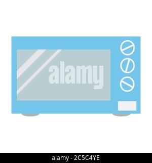 Flat style microwave. Home appliance icon. Vector illustration Stock Vector