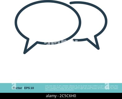 Speech Bubble Icon Vector Logo Template Illustration Design. Vector EPS 10. Stock Vector