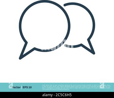 Speech Bubble Icon Vector Logo Template Illustration Design. Vector EPS 10. Stock Vector