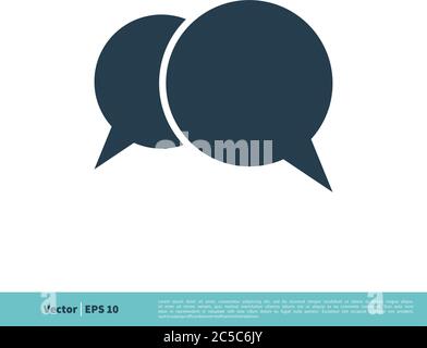 Speech Bubble Icon Vector Logo Template Illustration Design. Vector EPS 10. Stock Vector