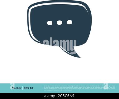 Speech Bubble Icon Vector Logo Template Illustration Design. Vector EPS 10. Stock Vector