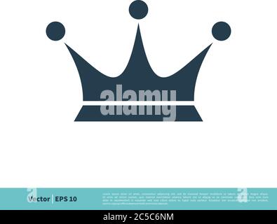 Crown Icon Vector Logo Template Illustration Design. Vector EPS 10. Stock Vector