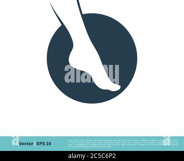 Women Leg Icon Vector Logo Template Illustration Design. Vector EPS 10. Stock Vector