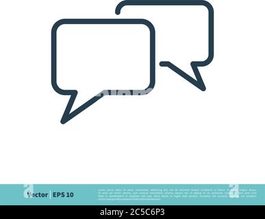 Speech Bubble Icon Vector Logo Template Illustration Design. Vector EPS 10. Stock Vector