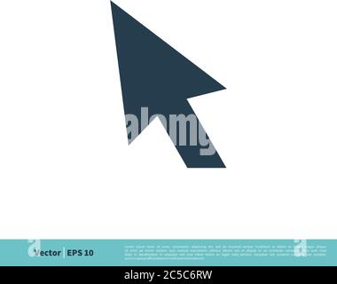Arrow Pointer Icon Vector Logo Template Illustration Design. Vector EPS 10. Stock Vector