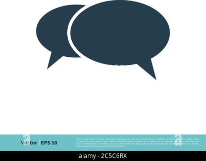 Speech Bubble Icon Vector Logo Template Illustration Design. Vector EPS 10. Stock Vector