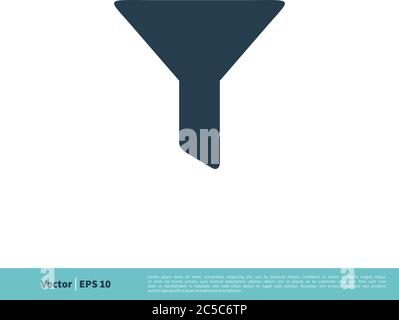 Funnel Icon Vector Logo Template Illustration Design. Vector EPS 10. Stock Vector