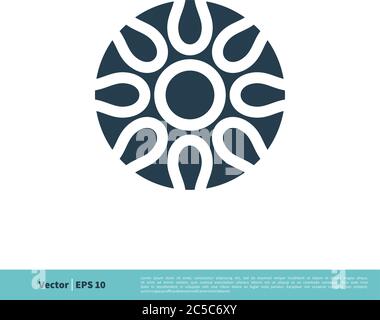 Arabic Ornamental Geometric Star Icon Vector Logo Template Illustration Design. Vector EPS 10. Stock Vector