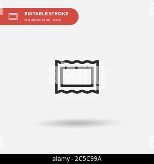 Frames Simple vector icon. Illustration symbol design template for web mobile UI element. Perfect color modern pictogram on editable stroke. Frames icons for your business project Stock Vector