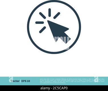 Pointer Arrow Icon Vector Logo Template Illustration Design. Vector EPS 10. Stock Vector