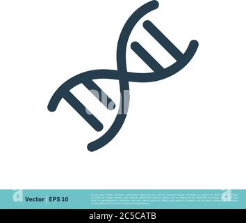 DNA Helix Icon Vector Logo Template Illustration Design. Vector EPS 10. Stock Vector