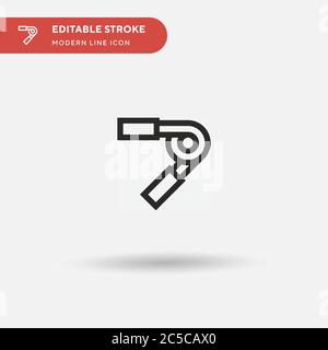 Hand Grip Simple vector icon. Illustration symbol design template for web mobile UI element. Perfect color modern pictogram on editable stroke. Hand Grip icons for your business project Stock Vector