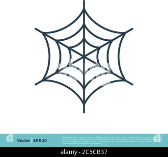 Spider Web Icon Vector Logo Template Illustration Design. Vector EPS 10. Stock Vector