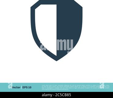 Shield Icon Vector Logo Template Illustration Design. Vector EPS 10. Stock Vector