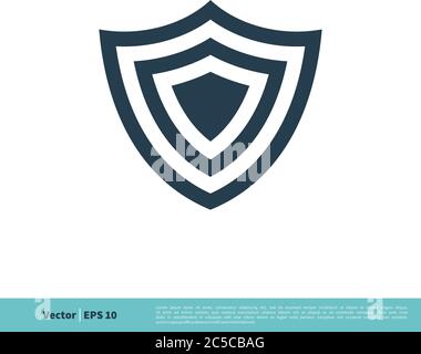 Shield Icon Vector Logo Template Illustration Design. Vector EPS 10. Stock Vector