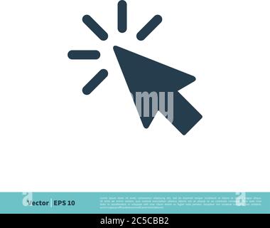 Pointer Arrow Icon Vector Logo Template Illustration Design. Vector EPS 10. Stock Vector