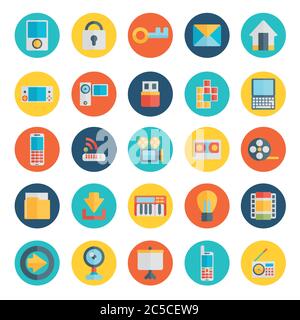 Modern flat icons — set 2 Stock Vector